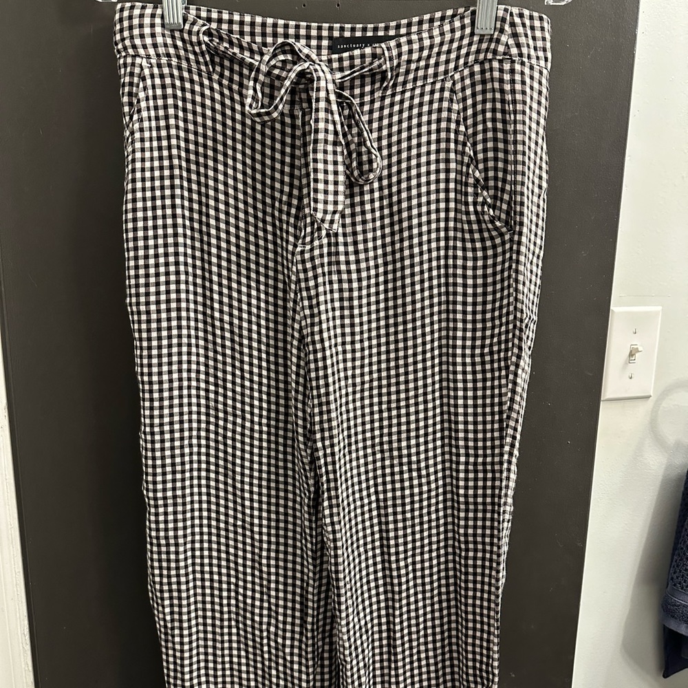 Checkered Sanctuary x Anthropologie pants